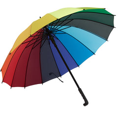 Compact Automatic Rainbow Umbrella Rain Or Shine Dual use Umbrella
