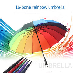 Compact Automatic Rainbow Umbrella Rain Or Shine Dual use Umbrella