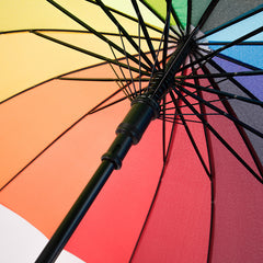 Compact Automatic Rainbow Umbrella Rain Or Shine Dual use Umbrella