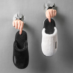 Plush Cozy House Slippers Anti skid Slip on Shoes For Men Winter