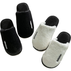 Plush Cozy House Slippers Anti skid Slip on Shoes For Men Winter