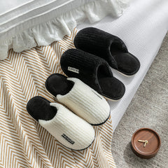 Plush Cozy House Slippers Anti skid Slip on Shoes For Men Winter