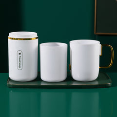 Portable Mouthwash Cup & Toothbrush Box Set for Travel