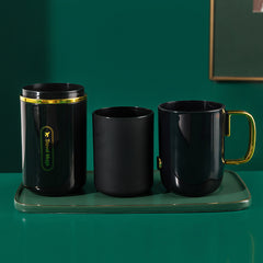 Portable Mouthwash Cup & Toothbrush Box Set for Travel