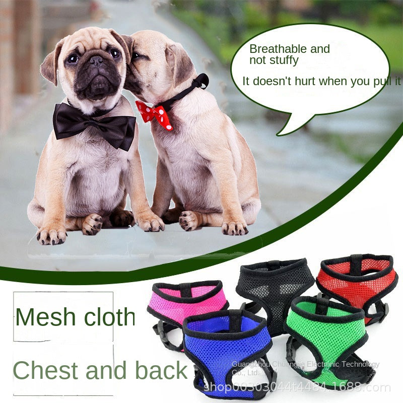 Mesh Dog Harness No Pull Small Dogs Car Travel