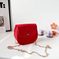 Kids Felt Crossbody Bag Chain Shoulder Bag Coin Purse Girls