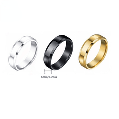 Fashionable Glossy Couple Ring Jewelry
