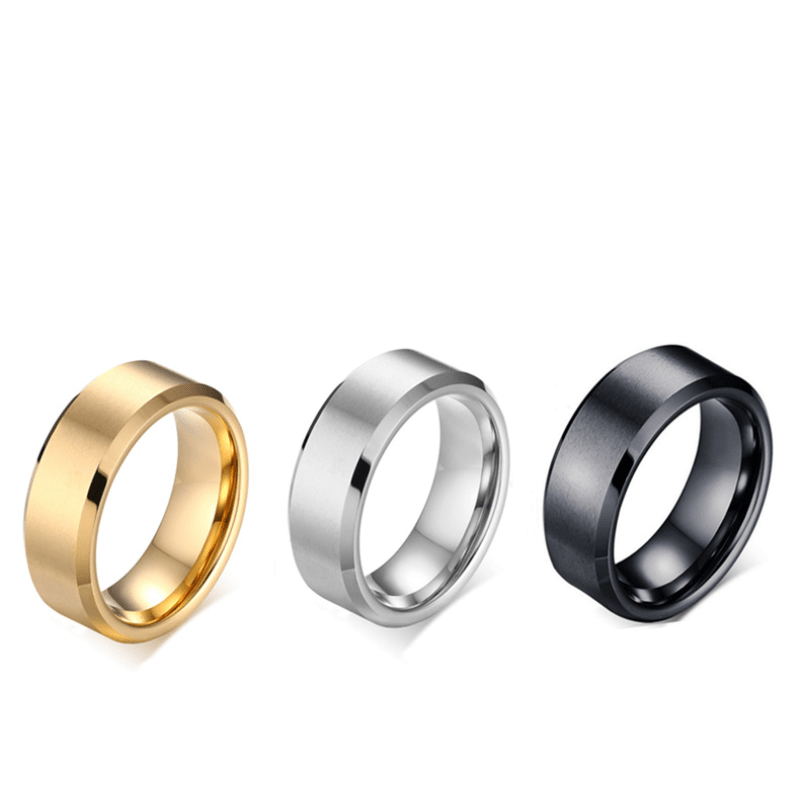 Fashionable Glossy Couple Ring Jewelry