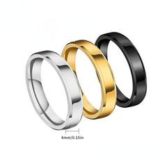 Fashionable Glossy Couple Ring Jewelry