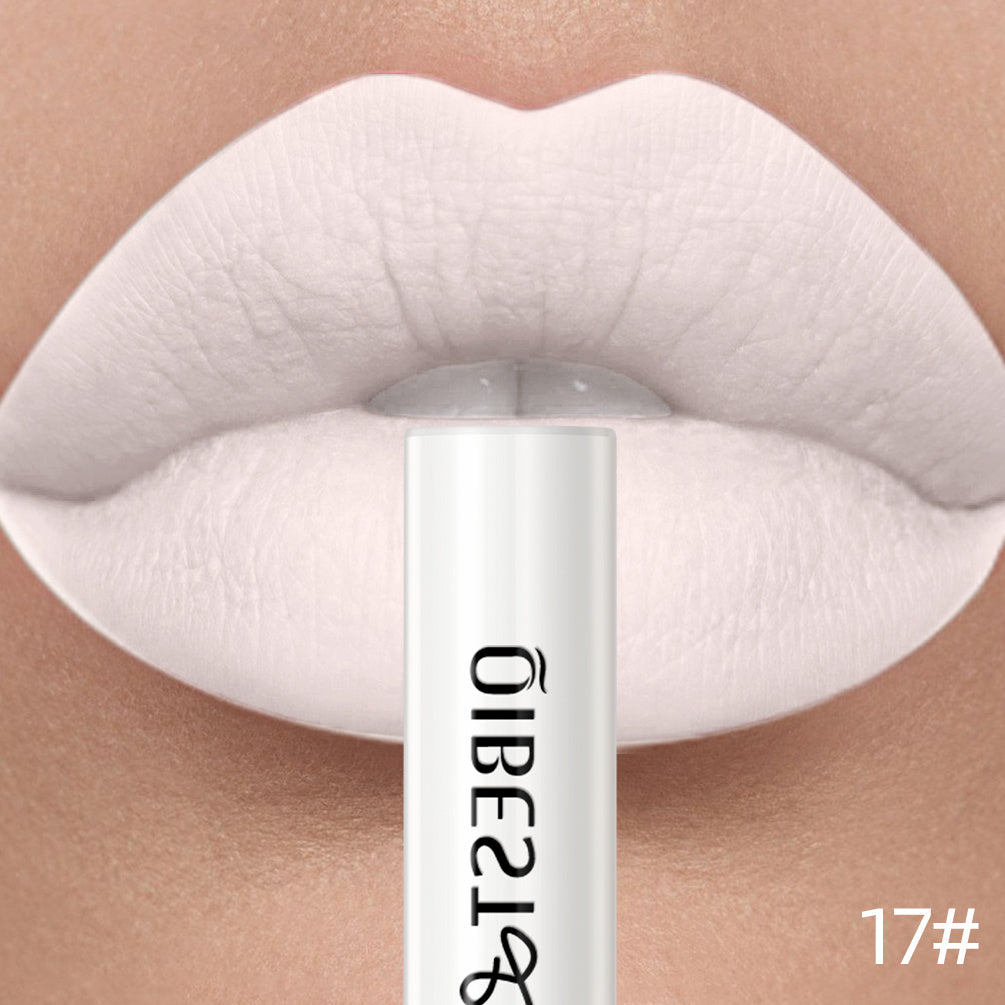 Long Lasting Matte Liquid Lipstick with Velvet Finish - Nude Sexy Red Tint
