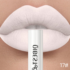 Long Lasting Matte Liquid Lipstick with Velvet Finish - Nude Sexy Red Tint