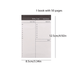 Business Daily Planner Notebook Memo Pad Tear off Notepad