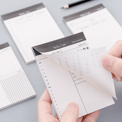 Business Daily Planner Notebook Memo Pad Tear off Notepad