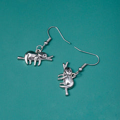 Sloth Earrings Small Animal Cartilage Stud Earrings Jewelry