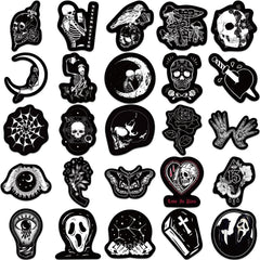 30pcs Dark Gothic Punk Skull Stickers for Laptops Phones Helmets