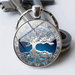 Vintage Life Tree Keychain For Boys Bag Accessories