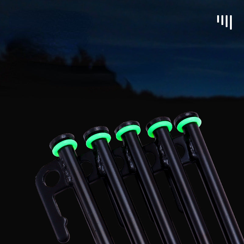 10pcs Glow in the Dark Tent Stakes - Nighttime Safety Camping Gear