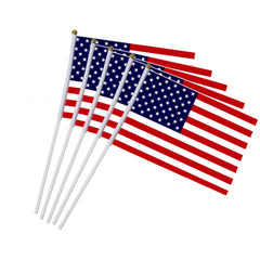 Side Stick Flags 76 Cm Pole Hand Held Flags