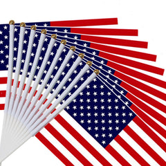 Side Stick Flags 76 Cm Pole Hand Held Flags