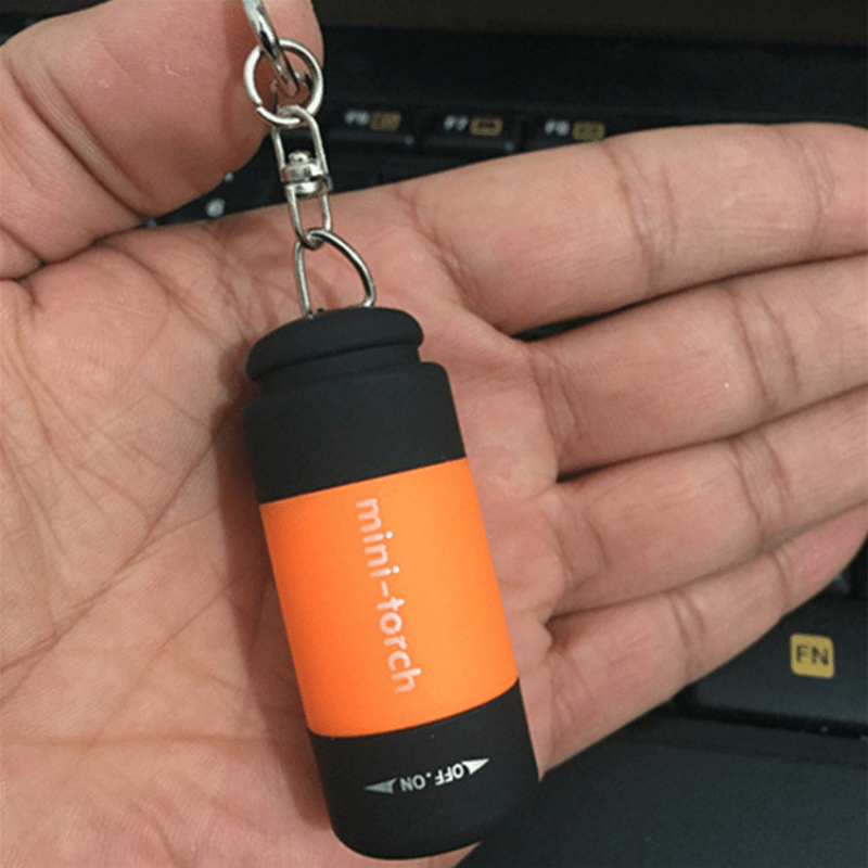 USB Rechargeable Mini Flashlight for Camping & Keychain Light