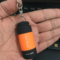 USB Rechargeable Mini Flashlight for Camping & Keychain Light