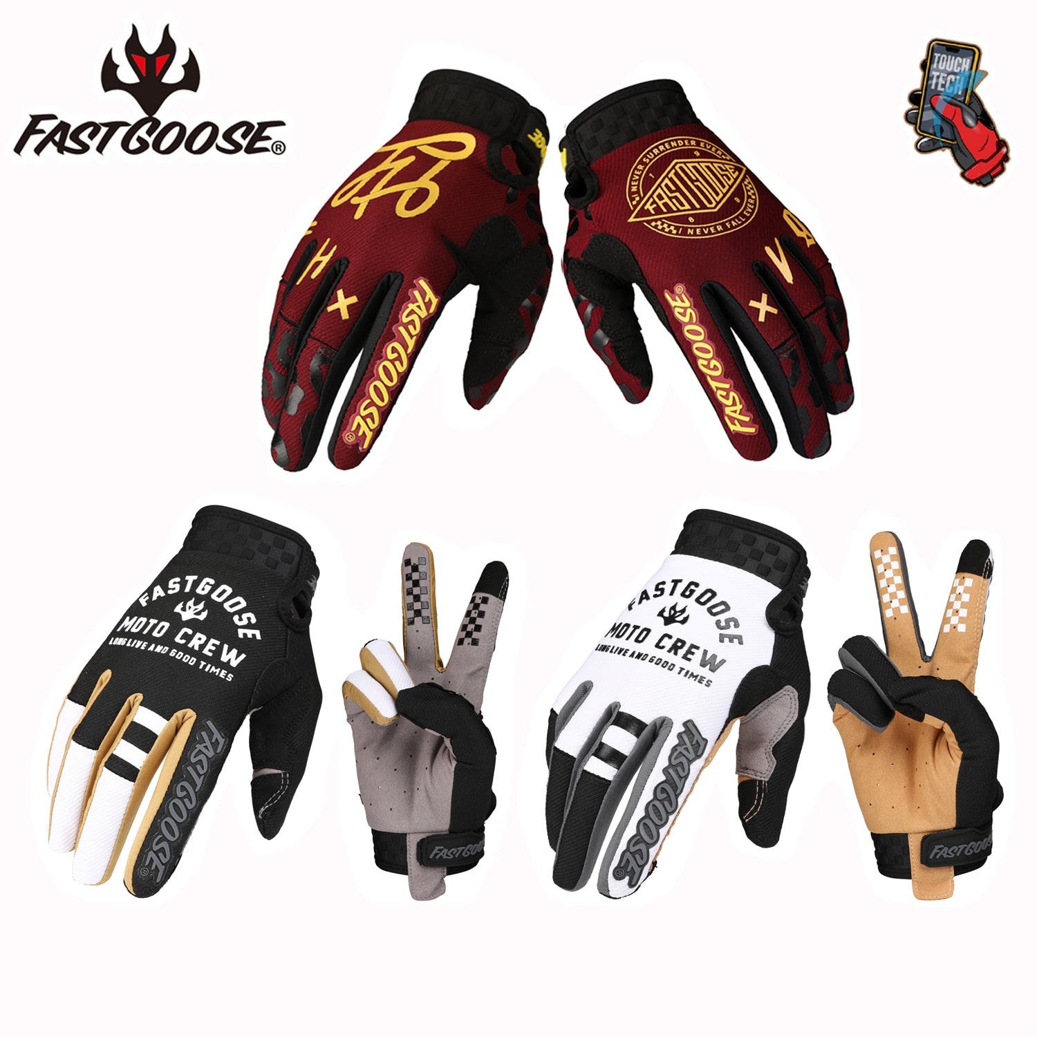Breathable Non Slip Sports Gloves for Cycling Full Finger Touch Screen Gloves