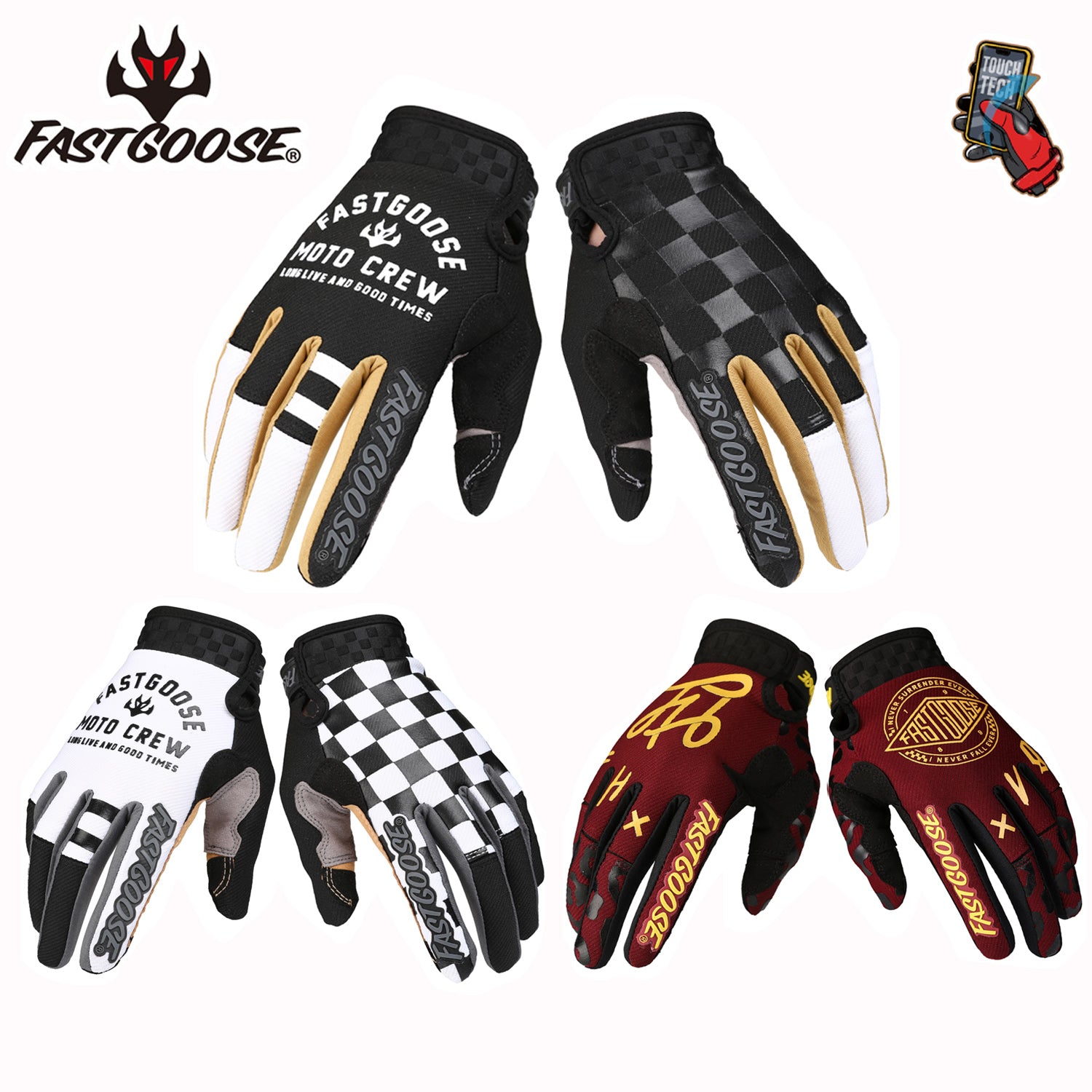 Breathable Non Slip Sports Gloves for Cycling Full Finger Touch Screen Gloves