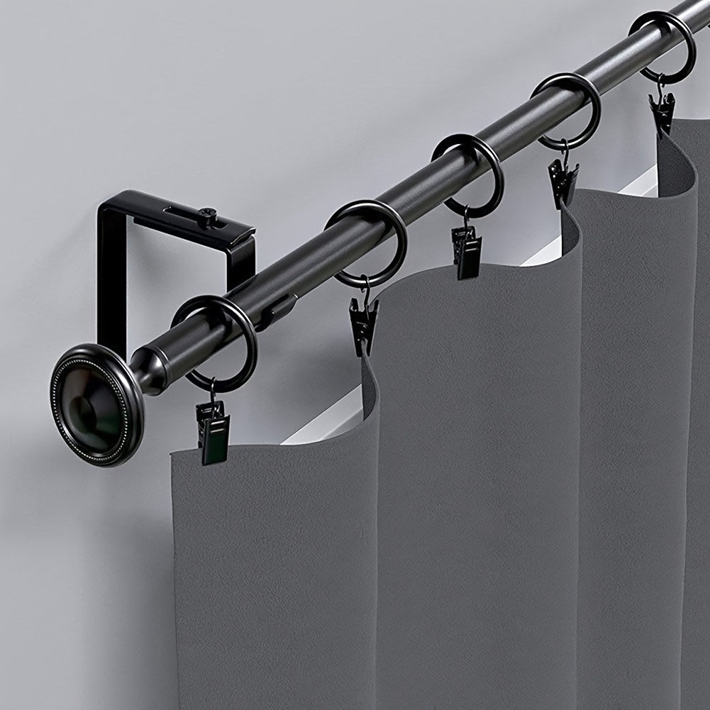 12pcs Metal Curtain Rings With Clip Decorative Curtain Ring