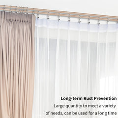 12pcs Metal Curtain Rings With Clip Decorative Curtain Ring
