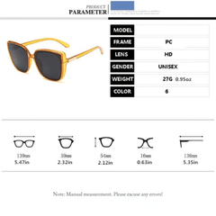 Square Sunglasses Jelly Anti Glare UV400