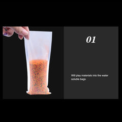 50pcs Carp Fishing Tackle PVA Bags for Coarse Boilie Bait Water Dissolving Bags