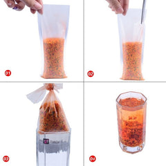 50pcs Carp Fishing Tackle PVA Bags for Coarse Boilie Bait Water Dissolving Bags