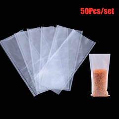 50pcs Carp Fishing Tackle PVA Bags for Coarse Boilie Bait Water Dissolving Bags
