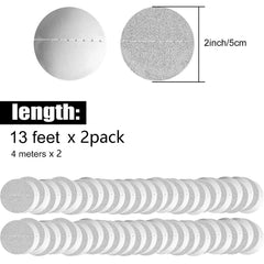 Glitter Silvery Circle Dots Garland Hanging String Banner for Events