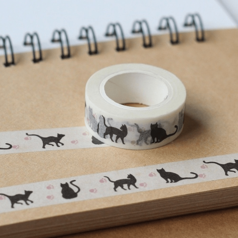 2pcs Animal Washi Mask Tape Sticker Craft - Fun Touch for DIY Decor