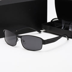 Metal Small Box Men's Sunglasses Polarized Lenses UV Protection UV400