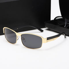 Metal Small Box Men's Sunglasses Polarized Lenses UV Protection UV400