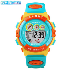 Kids Sports Waterproof Student Electronic Watch