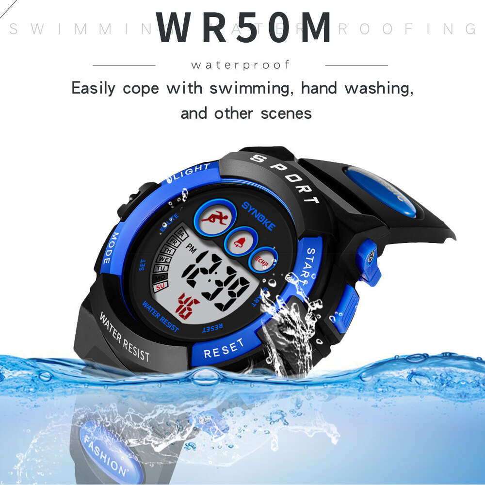 Kids Sports Waterproof Student Electronic Watch