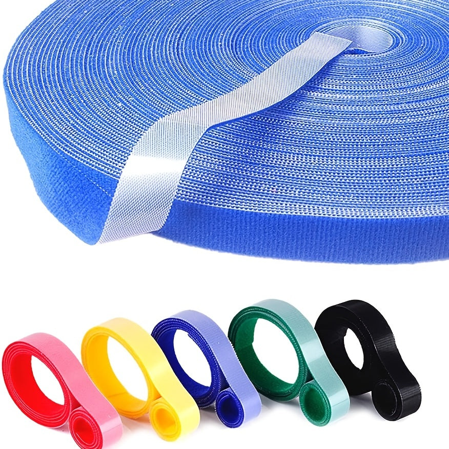 1pc Adjustable Cord Ties 16.5ft Reusable Cable Management Straps