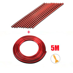 2pcs 16ft Car Moulding Decoration Flexible Strips Trim Interior Automotive