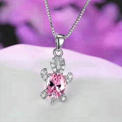 Cartoon Turtle Pendant Necklace for Girls