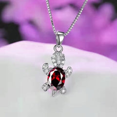 Cartoon Turtle Pendant Necklace for Girls