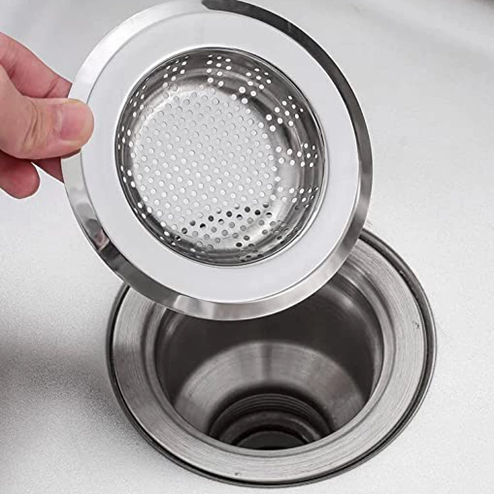 2pcs Stainless Steel Sink Strainer Filter Floor Drain