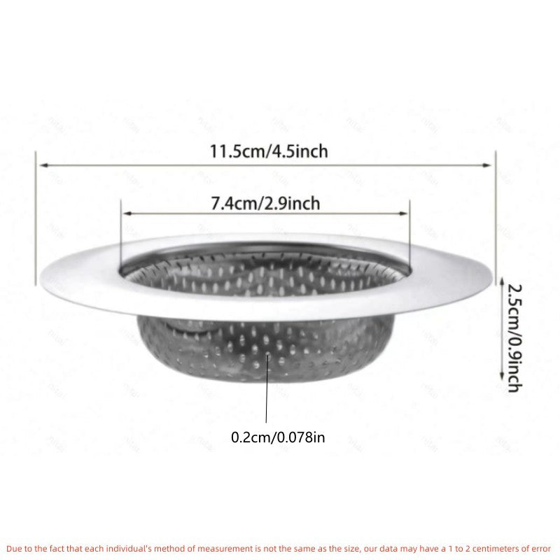 2pcs Stainless Steel Sink Strainer Filter Floor Drain