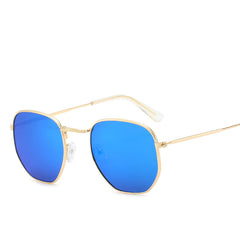 Square Metal Sunglasses UV400 Anti Glare Glasses