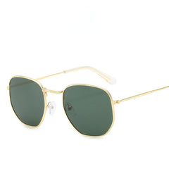 Square Metal Sunglasses UV400 Anti Glare Glasses