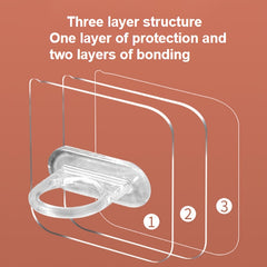 Annular Transparent Hook Strong Viscose Household Functional Punch