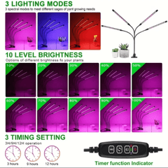 USB LED Plant Growth Light Full Spectrum Timing Dimming Switch