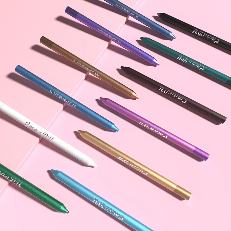 12 High Pigmented Eyelid Pen Set with Pearly & Matte Finish